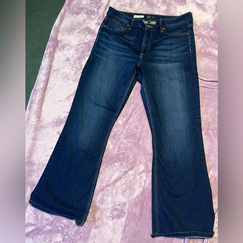 KUT FROM THE KLOTH DIANA STYLE DARK WASH FLARE JEANS SIZE 14